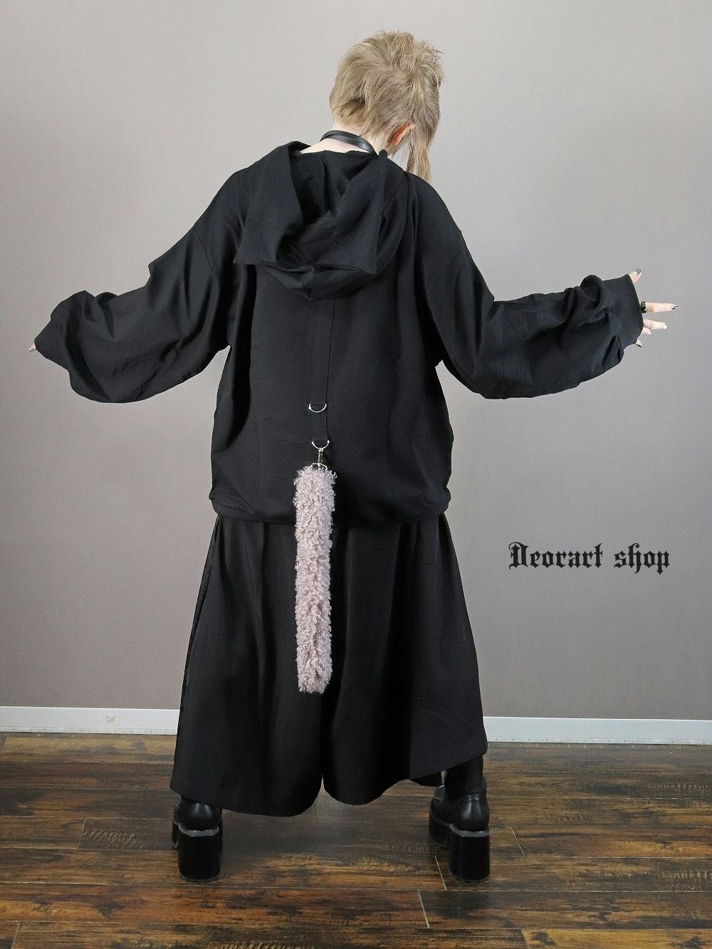 Deorart,ディオラート,地雷系,猫耳パーカー,ネコミミパーカー,ケモ耳,フード,V系,emo,punk,rock,原宿 ,ゴシック,モード,メンズ,レディス,ブランド,衣装,通販