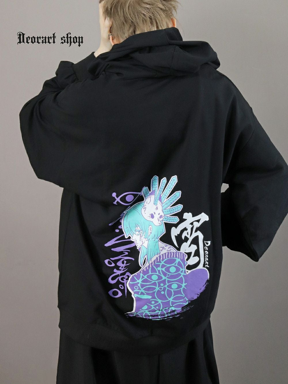 Deorart,ディオラート,地雷系,和風,狐,女の子柄,ホラー,サブカル,プリント,パーカー,カッコイイ,V系,emo,punk,rock,原宿 ,ゴシック,モード,メンズ,レディス,ブランド,衣装,通販
