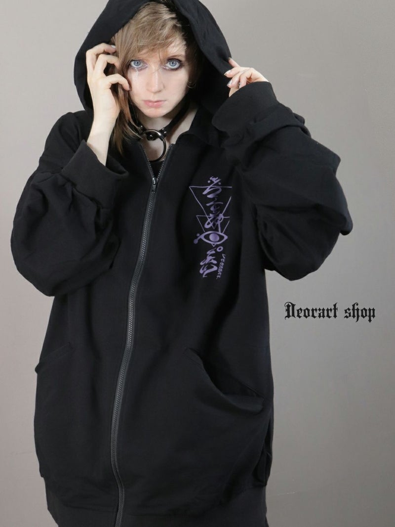 Deorart,ディオラート,地雷系,和風,女の子柄,ホラー,サブカル,プリント,パーカー,カッコイイ,V系,emo,punk,rock,原宿 ,ゴシック,モード,メンズ,レディス,ブランド,衣装,通販