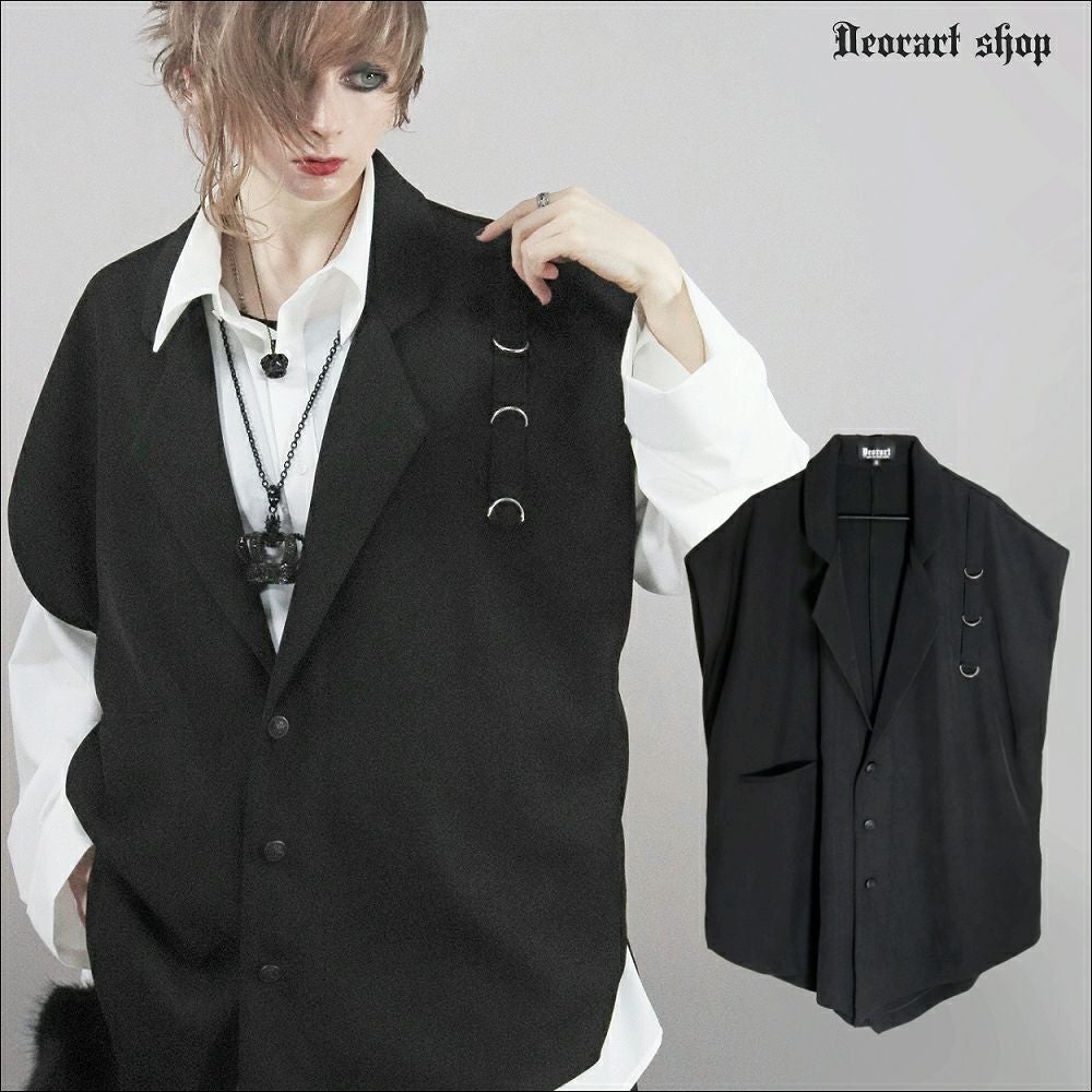 DRT2813 【GOTH MODE】オーバーサイズ ゴシック ・ジレ ベスト