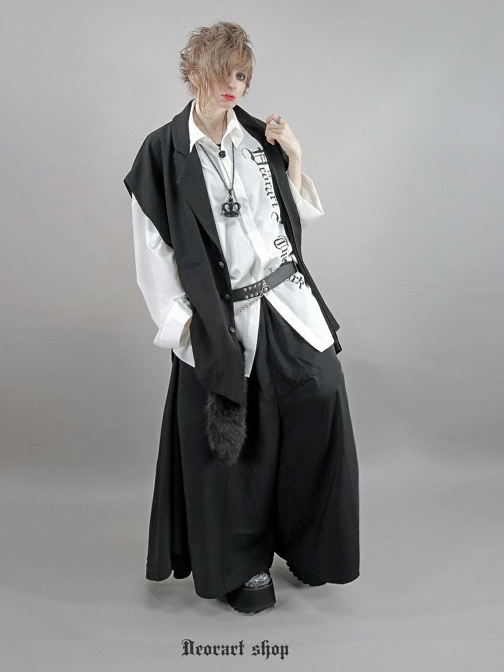 DRT2813 【GOTH MODE】オーバーサイズ ゴシック ・ジレ ベスト