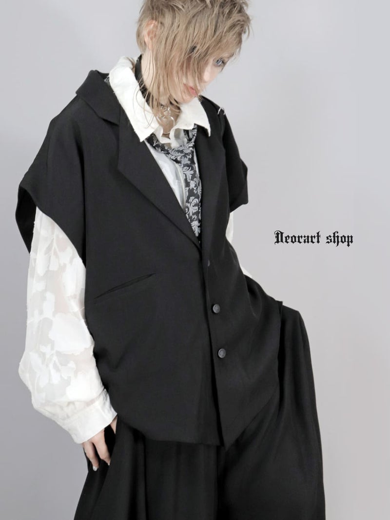 Deorart,ディオラート,V系,地雷系,ゴシック,ジレ,ベスト,セットアップ,V系,ヴィジュアル系,コーデ,ホスト,コンカフェ,ライブ,ファッション,ダンス衣装,メンズ,レディス,男装