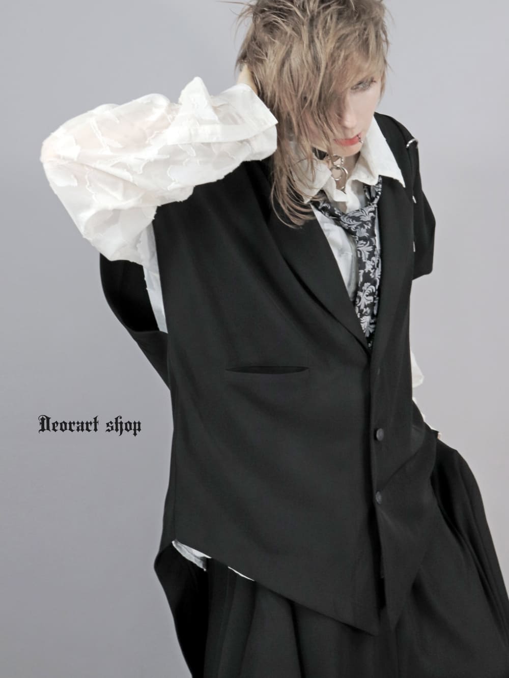 DRT2813 【GOTH MODE】オーバーサイズ ゴシック ・ジレ ベスト