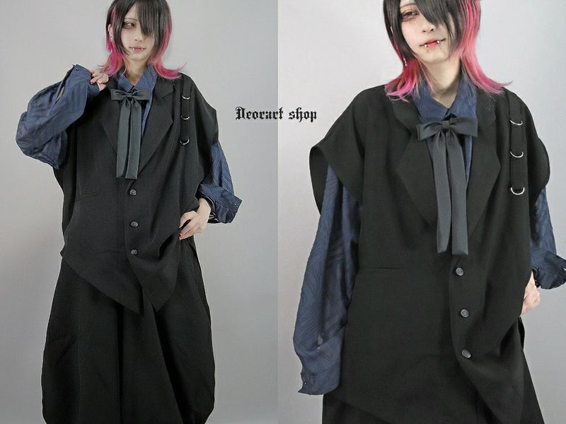 Deorart,ディオラート,V系,地雷系,ゴシック,ジレ,ベスト,セットアップ,V系,ヴィジュアル系,コーデ,ホスト,コンカフェ,ライブ,ファッション,ダンス衣装,メンズ,レディス,男装