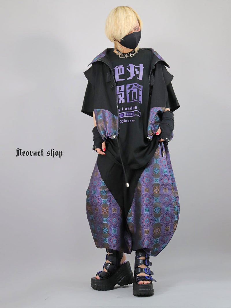 Deorart,ディオラート,V系,地雷系,中華柄,ハイネック,スタンドネック,ベスト,チャイナボタン,新中式,中華マフィア,チャイニーズマフィア,コーデ,ホスト,コンカフェ,ライブ,ファッション,ダンス衣装,メンズ,レディス,男装