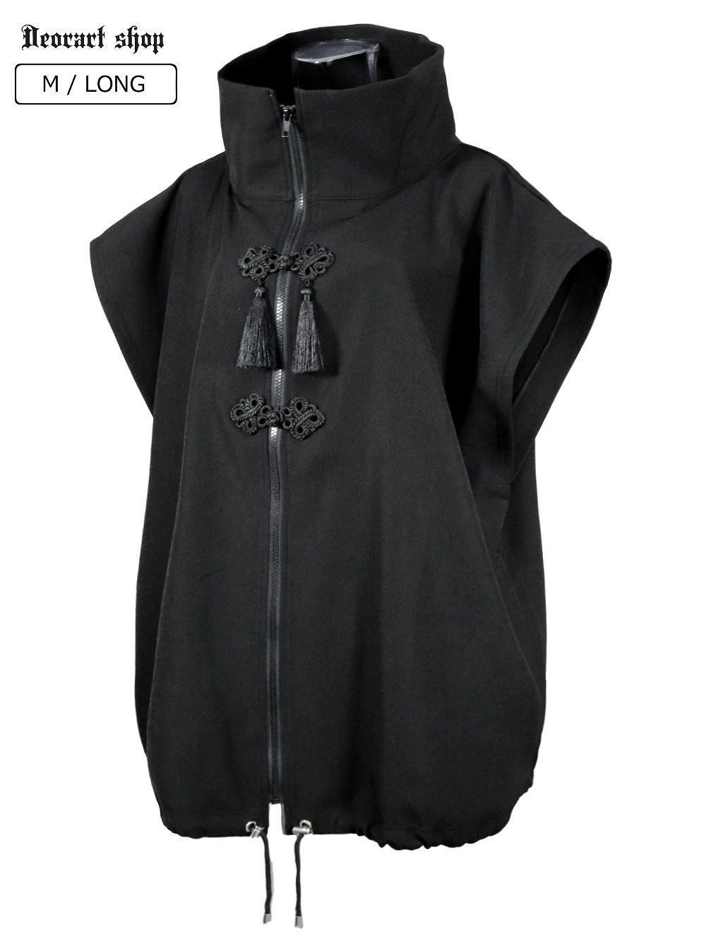 Deorart,ディオラート,V系,地雷系,中華柄,ハイネック,スタンドネック,ベスト,チャイナボタン,新中式,中華マフィア,チャイニーズマフィア,コーデ,ホスト,コンカフェ,ライブ,ファッション,ダンス衣装,メンズ,レディス,男装