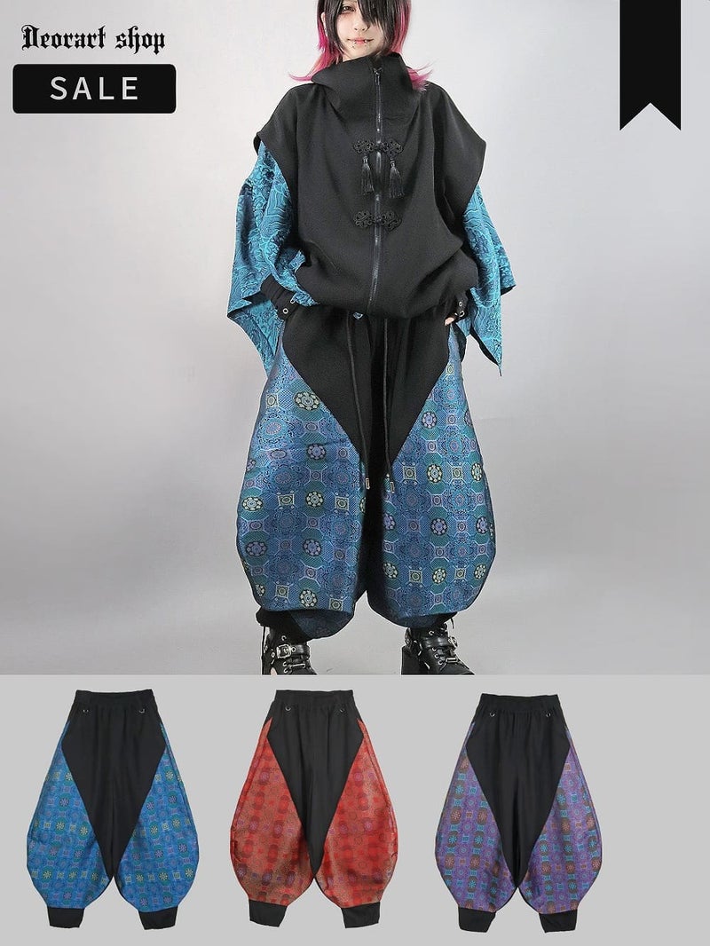 Deorart,ディオラート,V系,地雷系,中華柄,チャイニーズマフィア,中華マフィア,パンツ,バルーンパンツ,ボンタン,コーデ,ホスト,コンカフェ,ライブ,ファッション,ダンス衣装,メンズ,レディス,男装