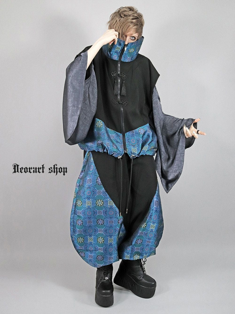 Deorart,ディオラート,V系,地雷系,中華柄,チャイニーズマフィア,中華マフィア,パンツ,バルーンパンツ,ボンタン,コーデ,ホスト,コンカフェ,ライブ,ファッション,ダンス衣装,メンズ,レディス,男装