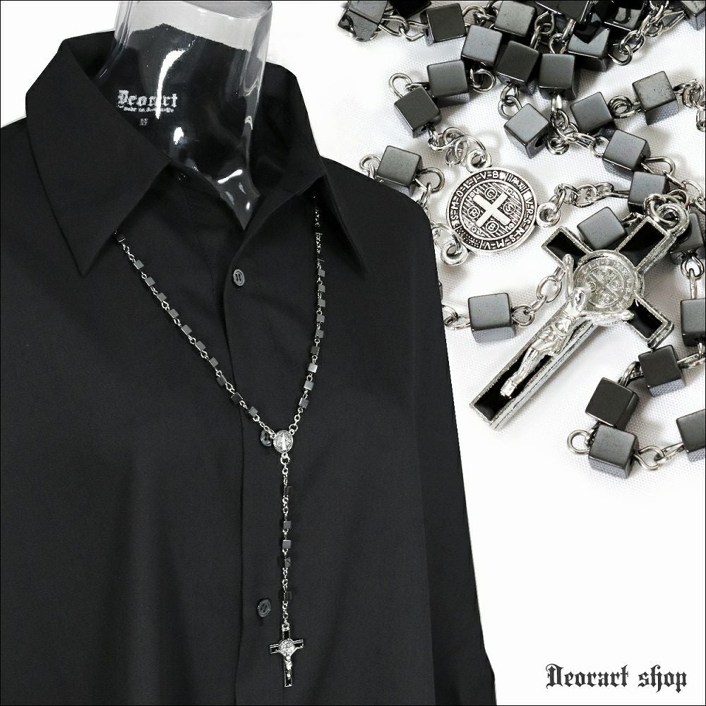 BY2141 ロザリオ・ロングネックレス[BLUE] | Deorart shop