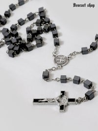 BY2142 ロザリオ・ロングネックレス[ METAL CUBE ] | Deorart shop