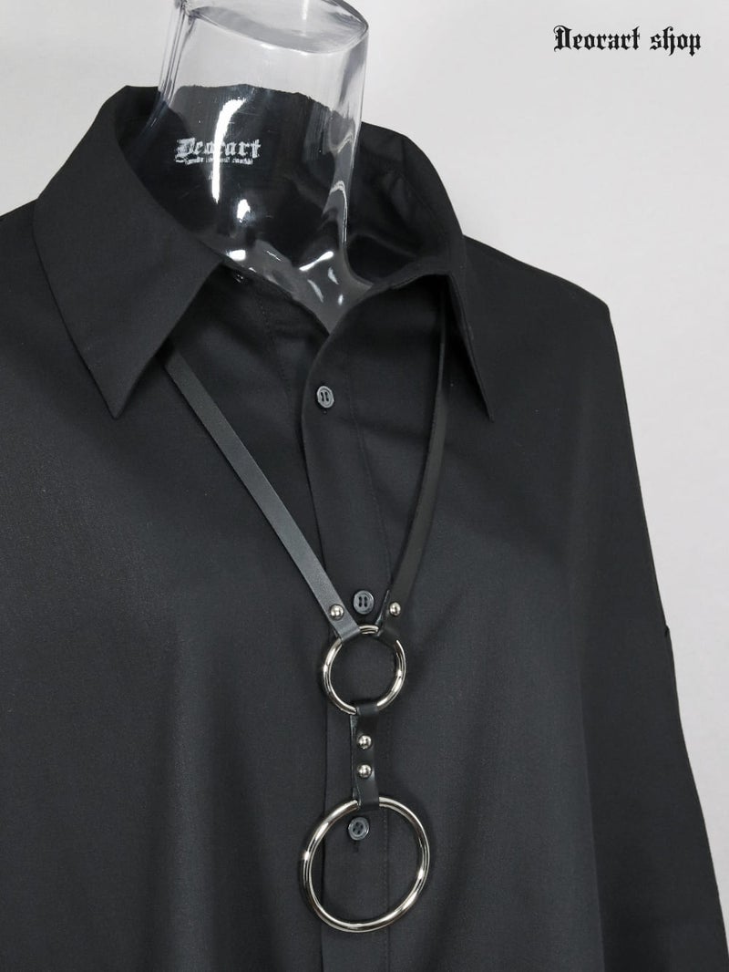 チョーカー,レザー,ロング,長い,ネックレスサングラス,ホルダー,リング,モード,サブカル,パンクロック,地雷系,メンズ