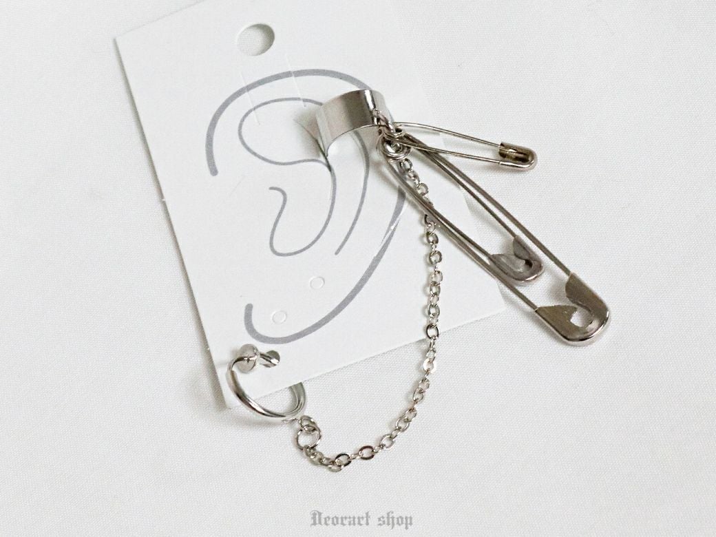 Deorart,ディオラート,通販,アクセサリー,アパレル,イヤリング,イヤーカフ,イヤカフ,安全ピン,チェーン付き,V系,バンド,ホスト,地雷系,サブカル系,サブジラ,病みかわいい,パンク,ロック,