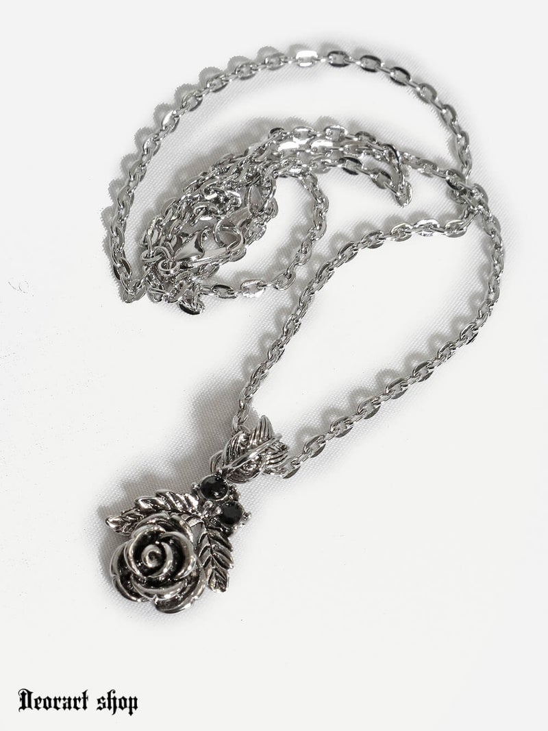 Deorart,ディオラート,通販,アパレル,アクセサリー,ネックレス,薔薇,バラ,リーフ,シルバーネックレス,ゴシックアクセ,ロリータアクセ,サブカル系,病みかわいい,地雷系,バンド,ホスト,原宿,歌舞伎町,V系,メルヘン,