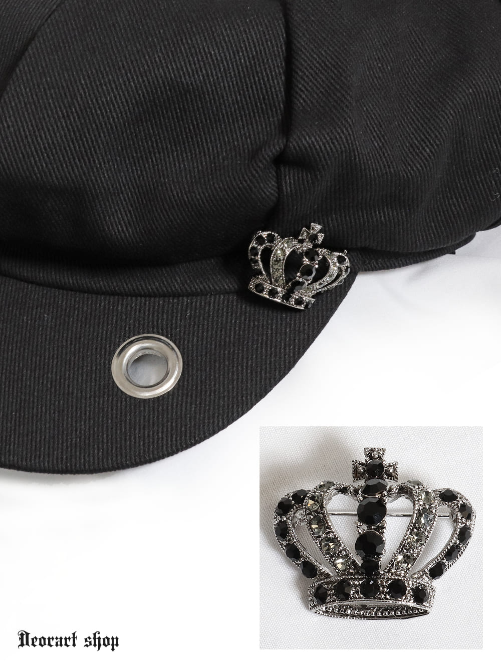 Deorart,ディオラート,通販,アパレル,アクセサリー,ブローチ,スカーフピン,クラウン,王冠,ラインストーン,きらきら,かわいい,原宿,ゴシック,夢かわいい,サブカル系,地雷系,かっこいい,かわいい,ロリータ,王子,