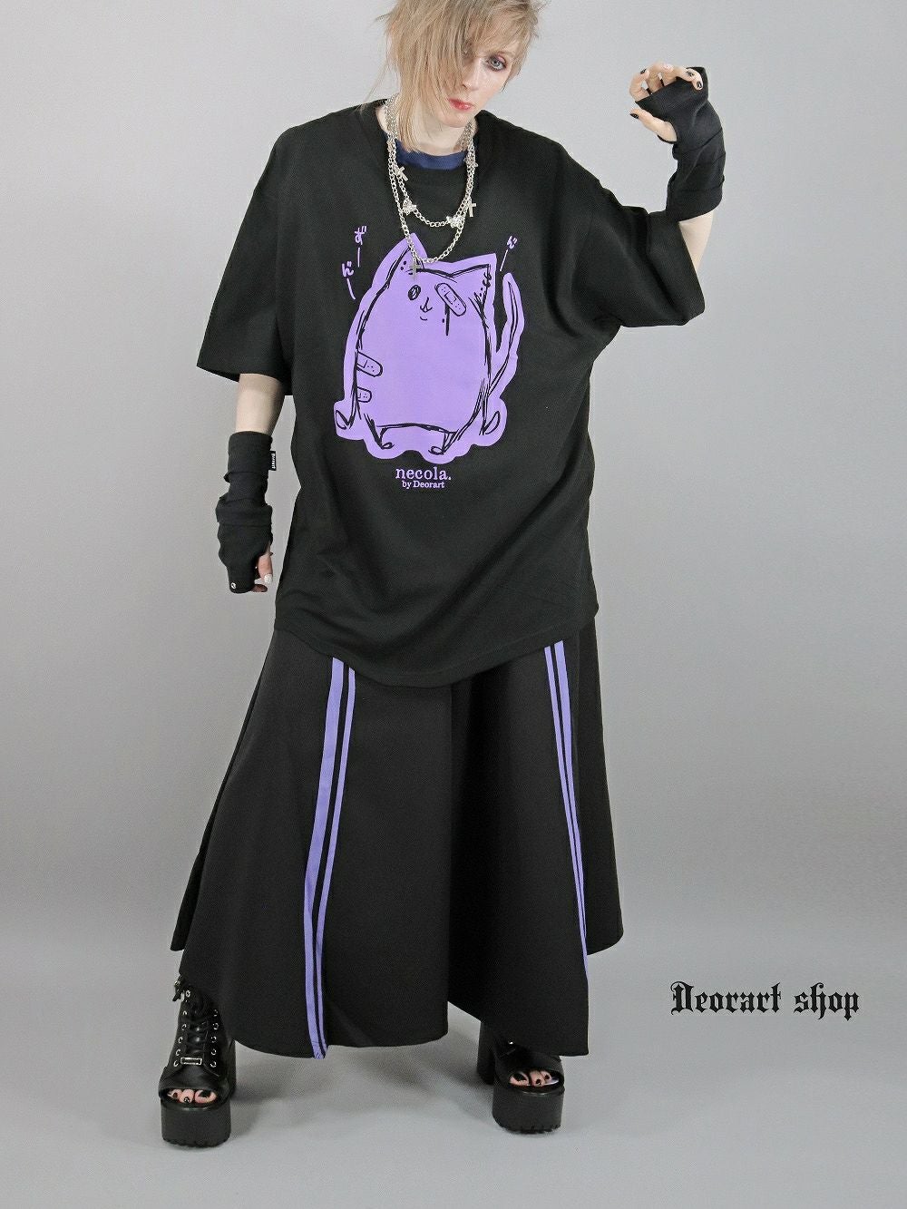 Deorart,ディオラート,地雷系,ジェンダーレス,ユニセックス,スカート,サイバー,原宿系,ジャージ,V系,goth china,,emo,punk,rock,harajyuku,ゴシック,モード,ファッション,服,通販