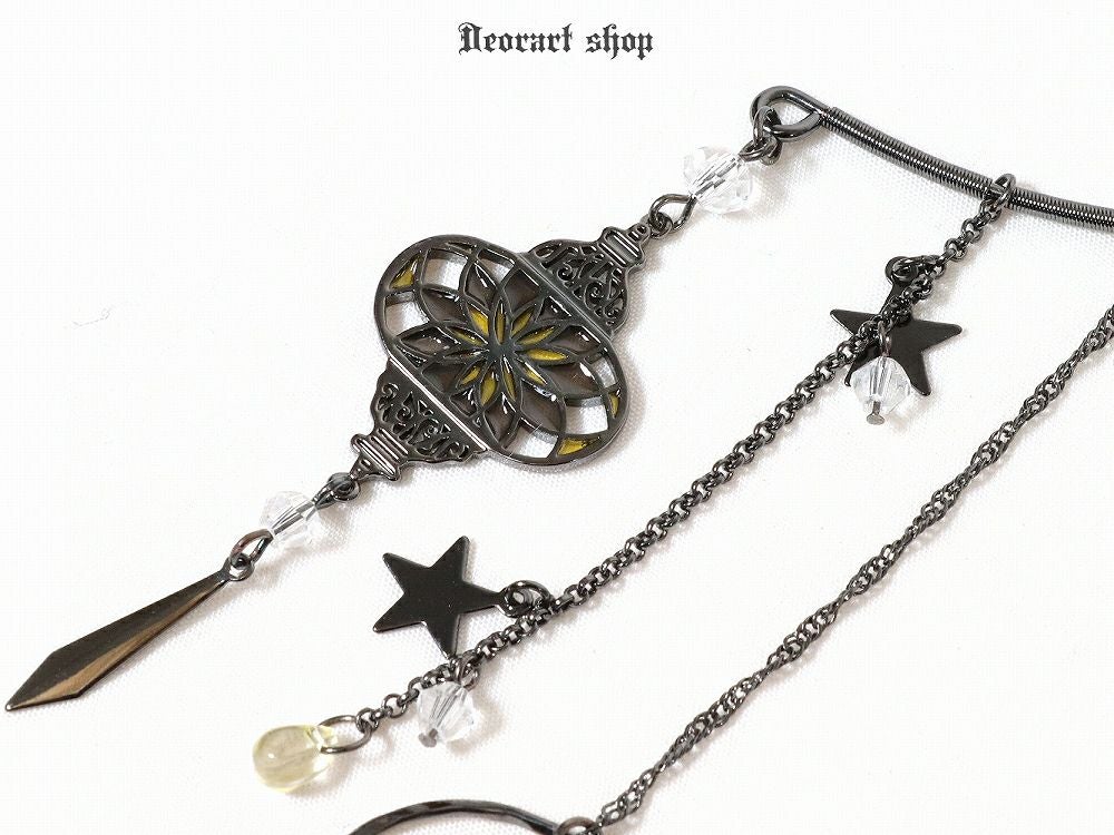 Deorart,ディオラート,イヤーフック,イヤリング,ステンドグラス風,ランタン,ランプ,ゴシック,エスニック,アジアン,かわいい,かっこいい,揺れる,ロングタイプ,コスプレ衣装,