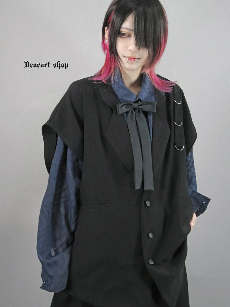 Deorart,ディオラート,透け,シャツ,ブラウス,かっこいい,奇麗,大人シャツ,大人ブラウス,ゴシックファッション,パンクファッション,地雷系男子,地雷系女子,通販,ユニセックス