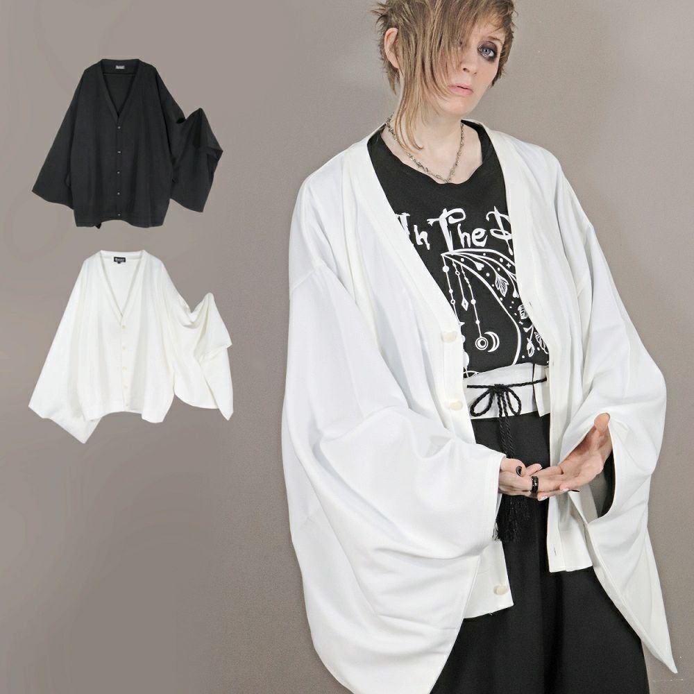 DRT2829 [KIMONO袖] オーバーサイズ・ Vカーディガン ( 着物袖・振袖