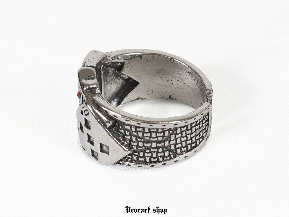 Deorart,ディオラート,リング,指輪,トランプ柄,トランプモチーフ,ラインストーン付き,シルバーリング,通販,アリスモチーフ