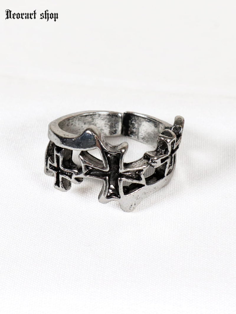 Deorart,ディオラート,かっこいい,メンズアクセ,十字架モチーフ,クロスモチーフ,クロスデザイン,シルバーリング,通販,地雷系ファッション