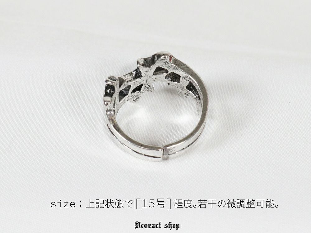 Deorart,ディオラート,かっこいい,メンズアクセ,十字架モチーフ,クロスモチーフ,クロスデザイン,シルバーリング,通販,地雷系ファッション