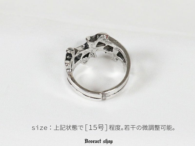 Deorart,ディオラート,かっこいい,メンズアクセ,十字架モチーフ,クロスモチーフ,クロスデザイン,シルバーリング,通販,地雷系ファッション