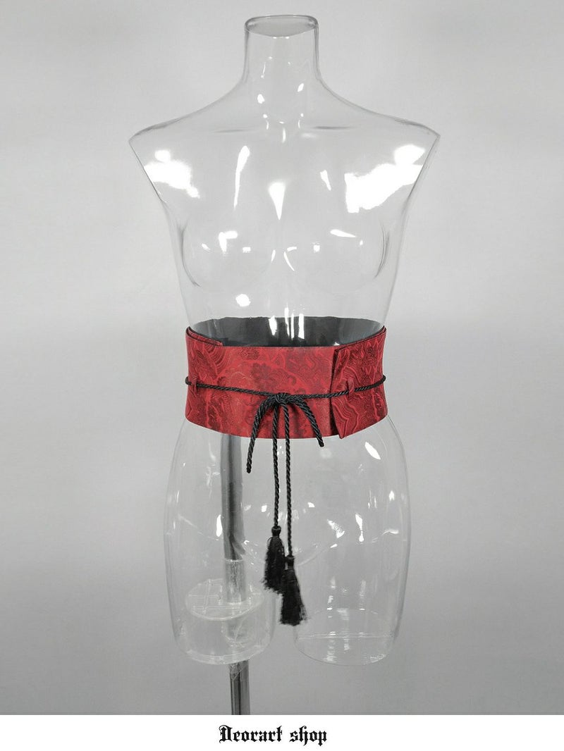 Deorart,ディオラート,V系,地雷系,中華柄,ベルト,着物,帯,太ベルト,漢服, 和装,V系,ヴィジュアル系,コーデ,ホスト,コンカフェ,シャツ,ライブ,ファッション,ダンス衣装,メンズ,レディス,男装