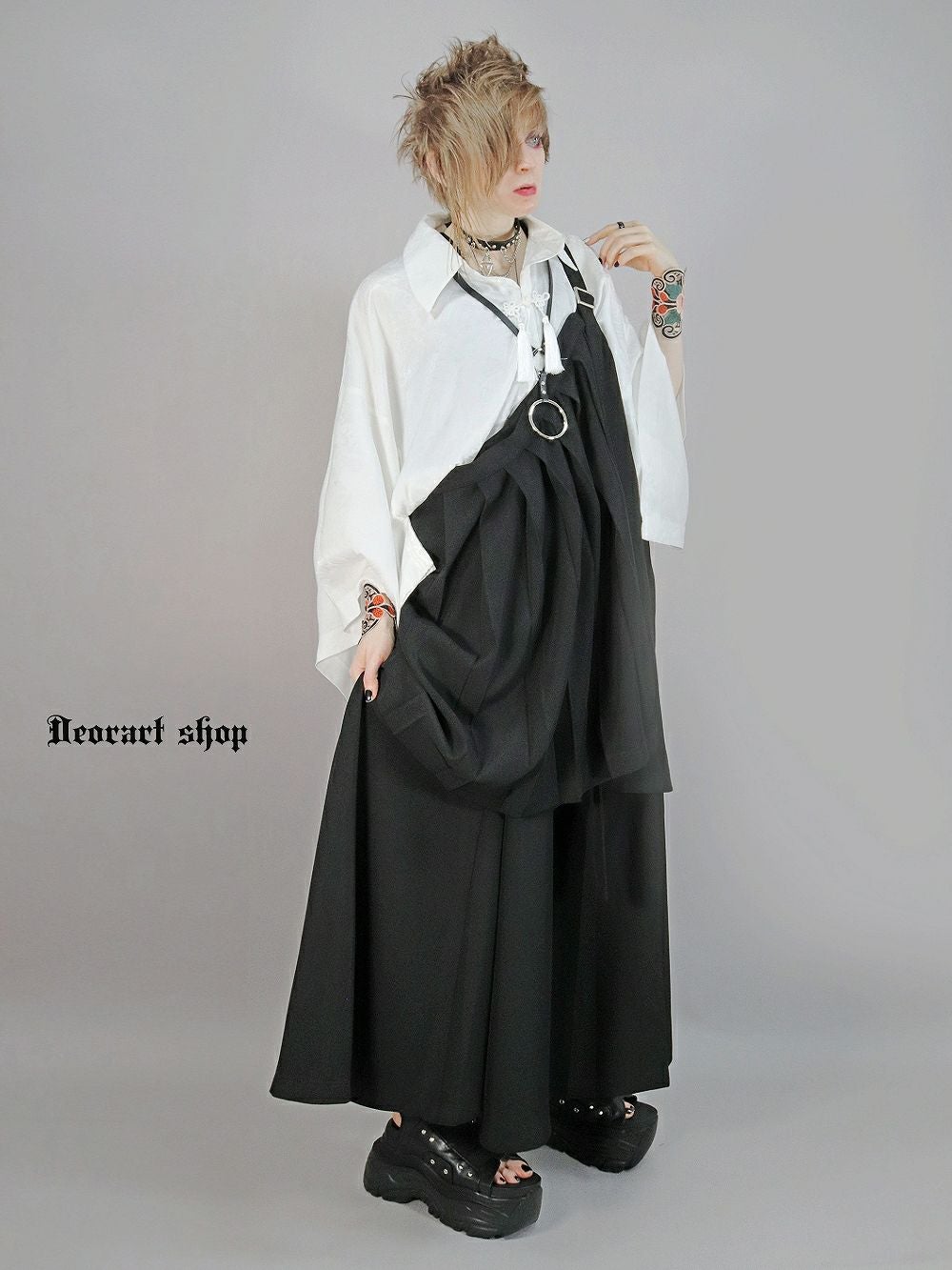 DRT2837 【Deorart 百奇夜行】 袈裟風 レイヤードベスト | Deorart shop