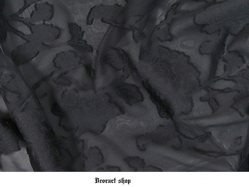 Deorart,ディオラート,透け,シアーシャツ,レース,ブラウス,かっこいい,奇麗,大人シャツ,大人ブラウス,ゴシックファッション,パンクファッション,地雷系男子,地雷系女子,通販,V系,ヴィジュアル系,ユニセックス