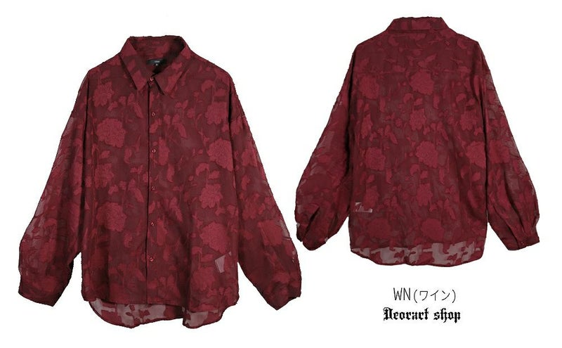 Deorart,ディオラート,透け,シアーシャツ,レース,ブラウス,かっこいい,奇麗,大人シャツ,大人ブラウス,ゴシックファッション,パンクファッション,地雷系男子,地雷系女子,通販,V系,ヴィジュアル系,ユニセックス