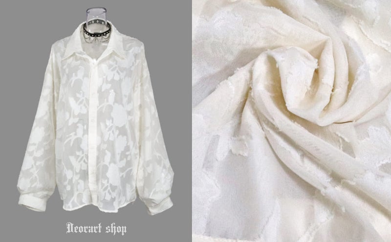 Deorart,ディオラート,透け,シアーシャツ,レース,ブラウス,かっこいい,奇麗,大人シャツ,大人ブラウス,ゴシックファッション,パンクファッション,地雷系男子,地雷系女子,通販,V系,ヴィジュアル系,ユニセックス