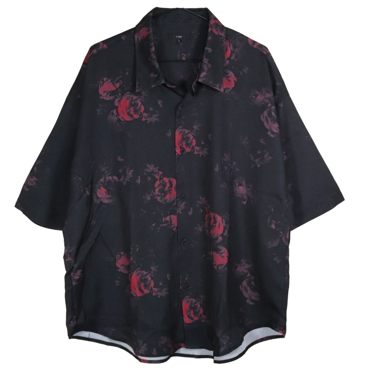 Deorart,ディオラート,総柄シャツ,V系シャツ,パーティ,ドレスアップ,ローズ柄,オーバーサイズ,薔薇,花柄,メンズ,レディス,おしゃれ,カッコイイ,地雷系,ホスト,ライブ衣装,通販