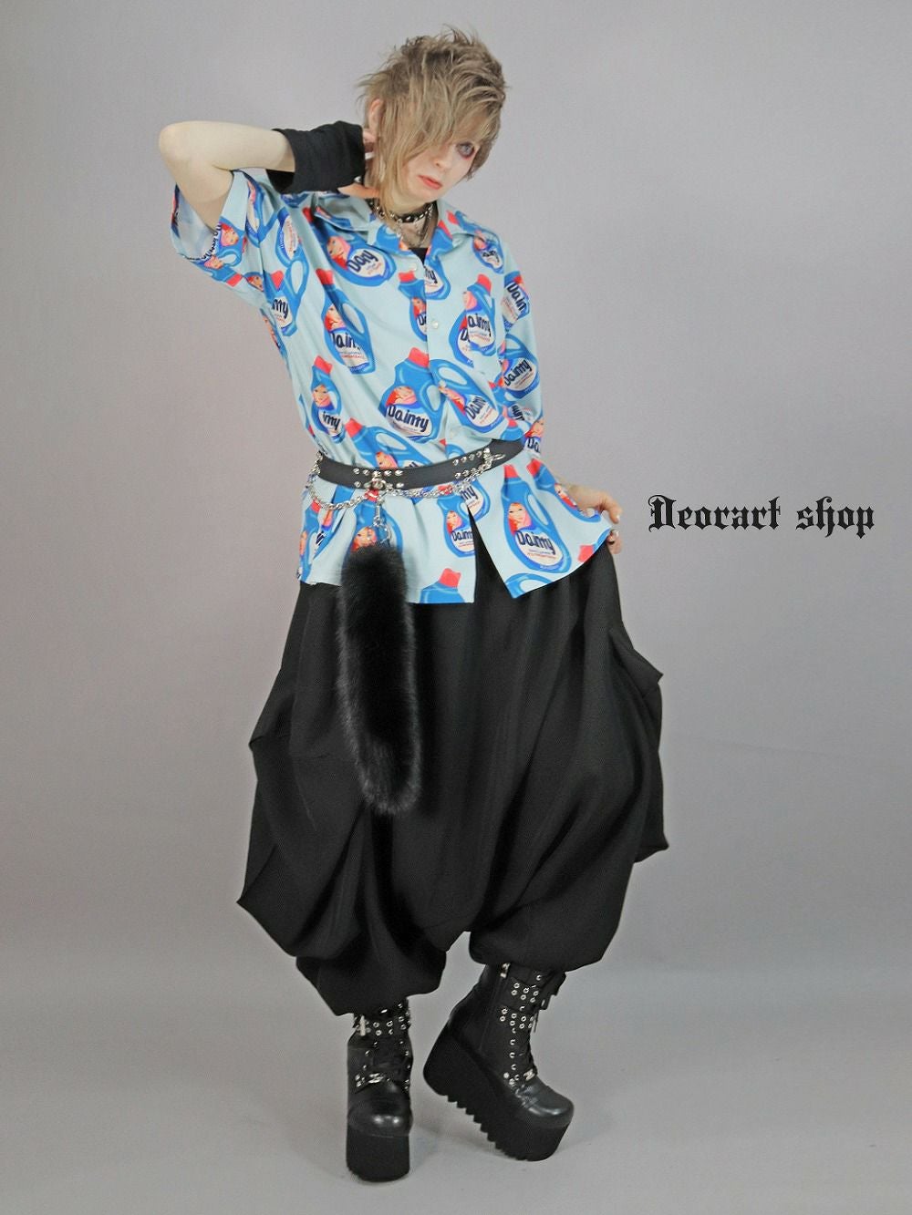 Deorart,ディオラート,シャツ,ブラウス,五分袖シャツ,ユニークシャツ,洗剤柄,夏,メンズシャツ,ユニセックスシャツ,アメリカン柄,アメコミ,海外風,アロハシャツ