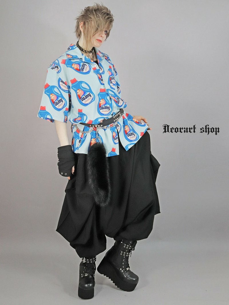 Deorart,ディオラート,シャツ,ブラウス,五分袖シャツ,ユニークシャツ,洗剤柄,夏,メンズシャツ,ユニセックスシャツ,アメリカン柄,アメコミ,海外風,アロハシャツ