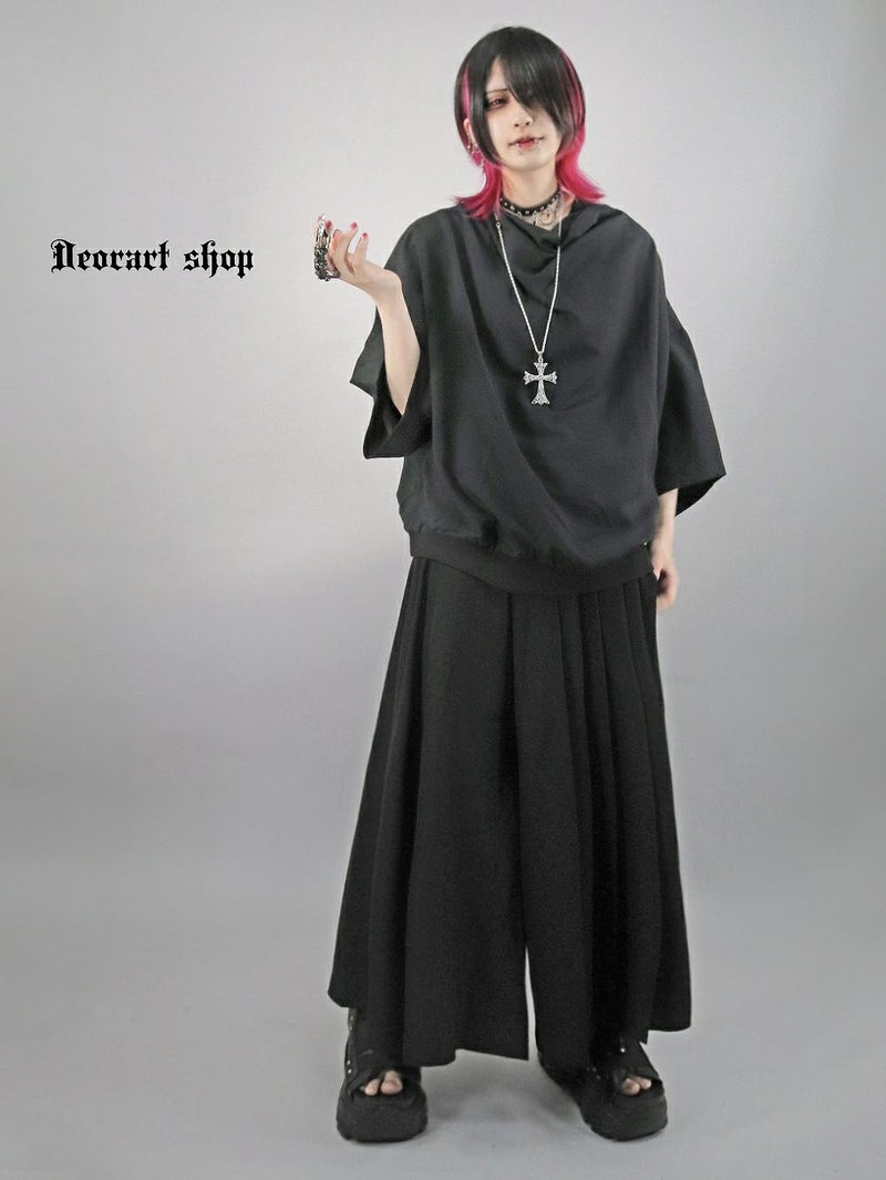 Deorart,ディオラート,モード,ゴシック,Tシャツ,ドレープ,普段使い,ロイヤルブルー,裾絞り,地雷系,V系,ヴィジュアル系,大人,ファッション,衣装,メンズ,レディス,通販