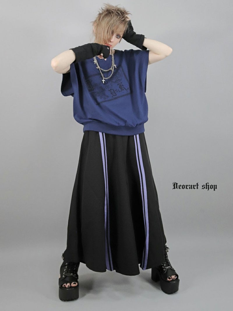 Deorart,ディオラート,モード,ゴシック,Tシャツ,ドレープ,普段使い,スペード,薔薇,裾絞り,地雷系,V系,ヴィジュアル系,大人,ファッション,衣装,メンズ,レディス,通販