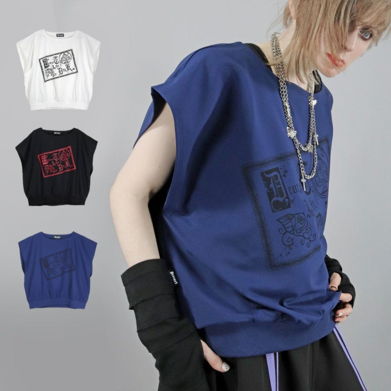 Deorart,ディオラート,モード,ゴシック,Tシャツ,ドレープ,普段使い,スペード,薔薇,裾絞り,地雷系,V系,ヴィジュアル系,大人,ファッション,衣装,メンズ,レディス,通販