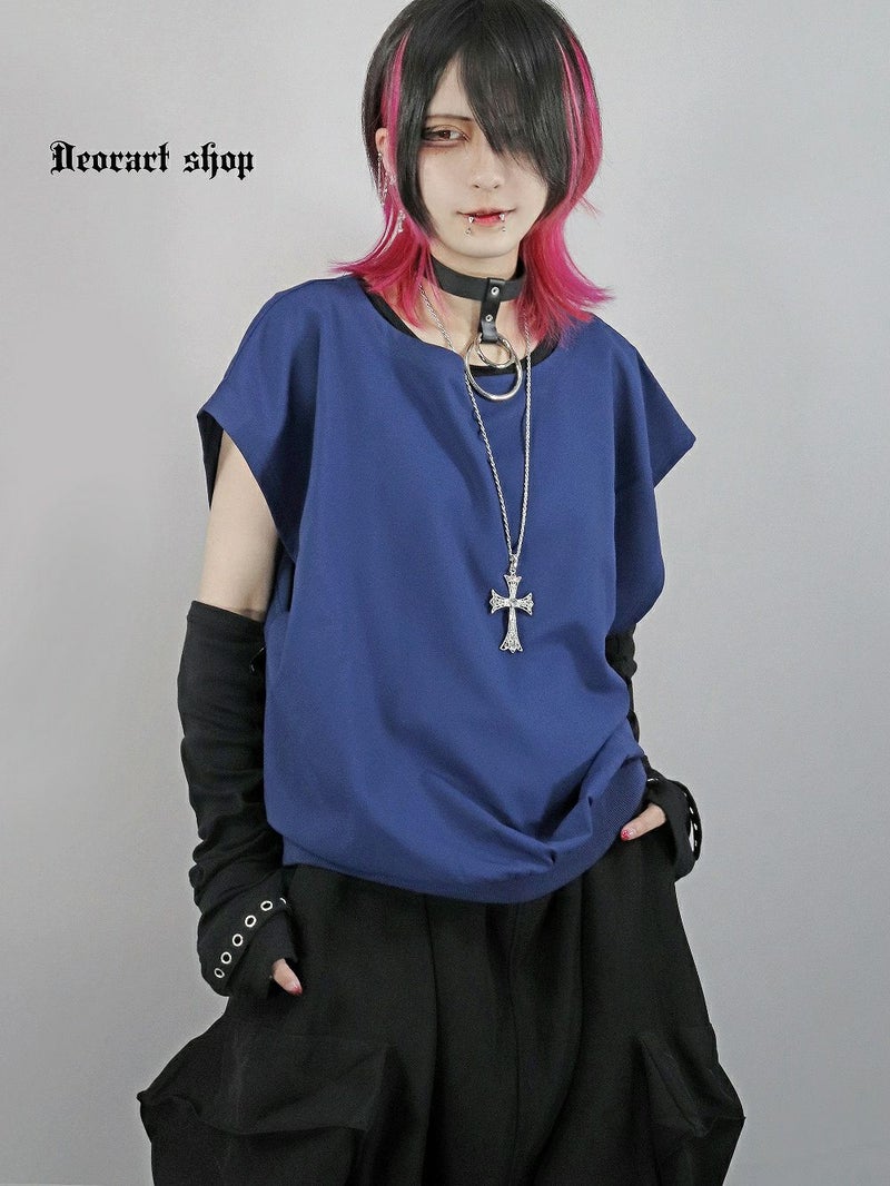  Deorart,ディオラート,モード,ゴシック,Tシャツ,ドレープ,普段使い,スペード,薔薇,裾絞り,地雷系,V系,ヴィジュアル系,大人,ファッション,衣装,メンズ,レディス,通販