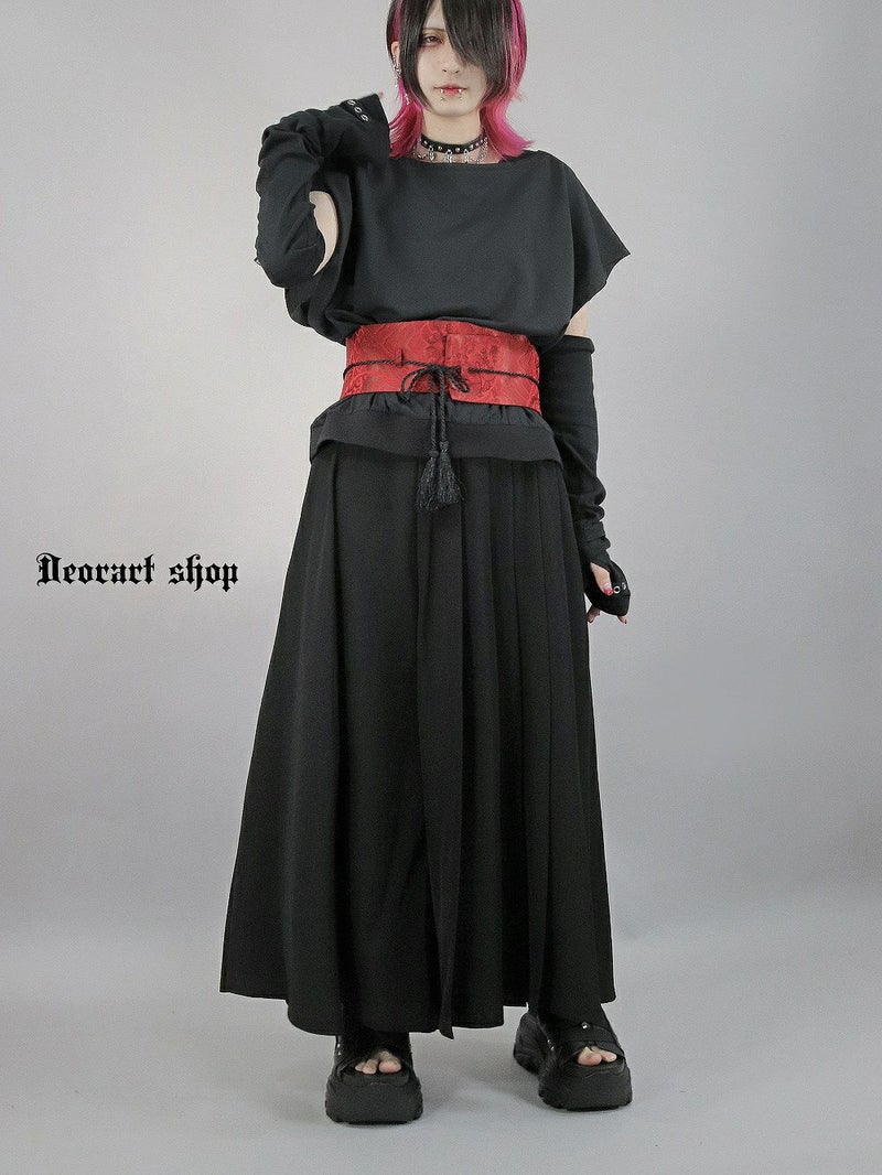  Deorart,ディオラート,モード,ゴシック,Tシャツ,ドレープ,普段使い,スペード,薔薇,裾絞り,地雷系,V系,ヴィジュアル系,大人,ファッション,衣装,メンズ,レディス,通販