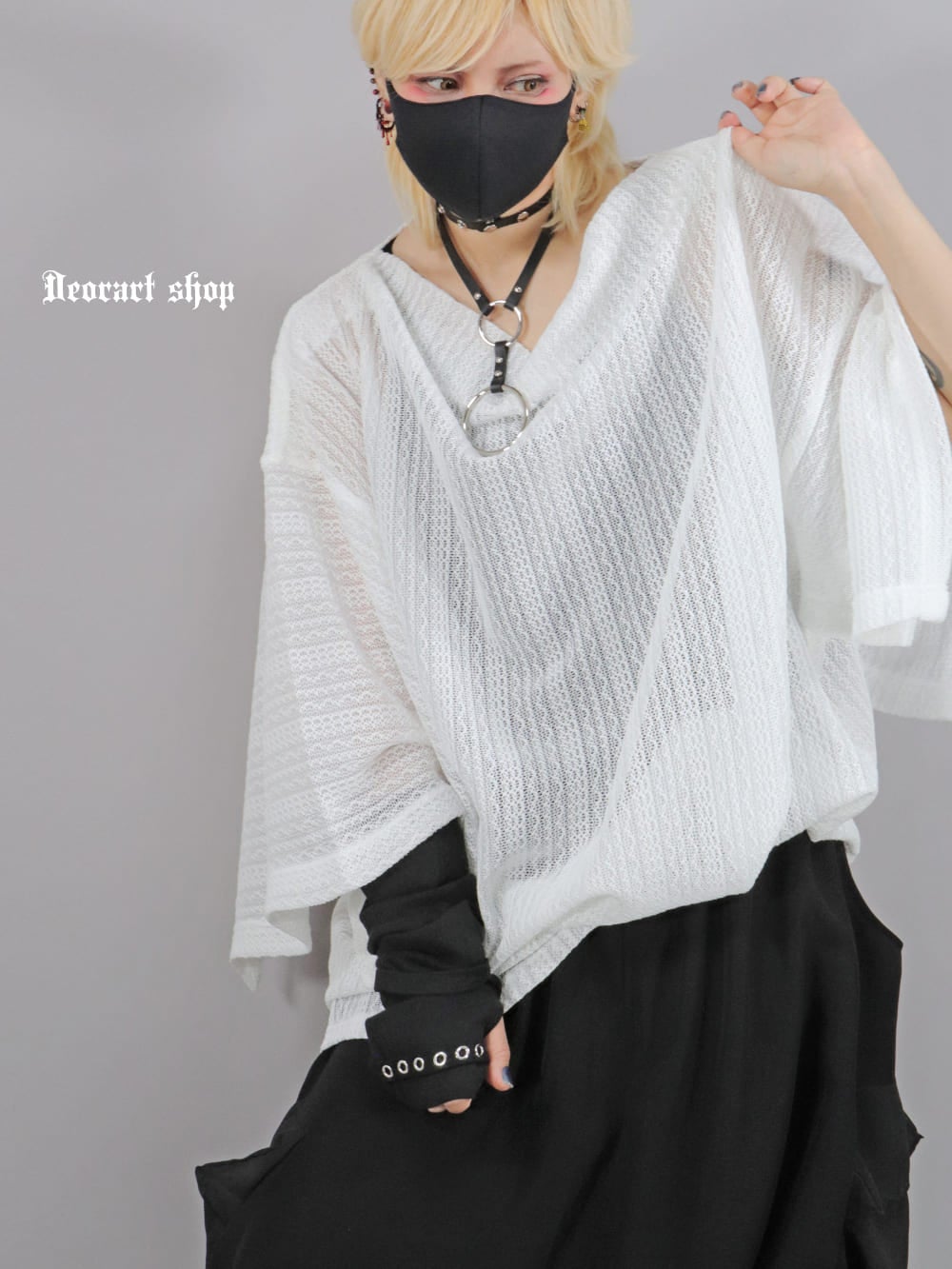 Deorart,ディオラート,モード,ゴシック,和ゴス,着物袖,振袖,シアー,レース着物,和装,普段使い,カーディガン,羽織り,新中式,地雷系,ゴスロリ,ファッション,衣装,メンズ,レディス,衣装,通販