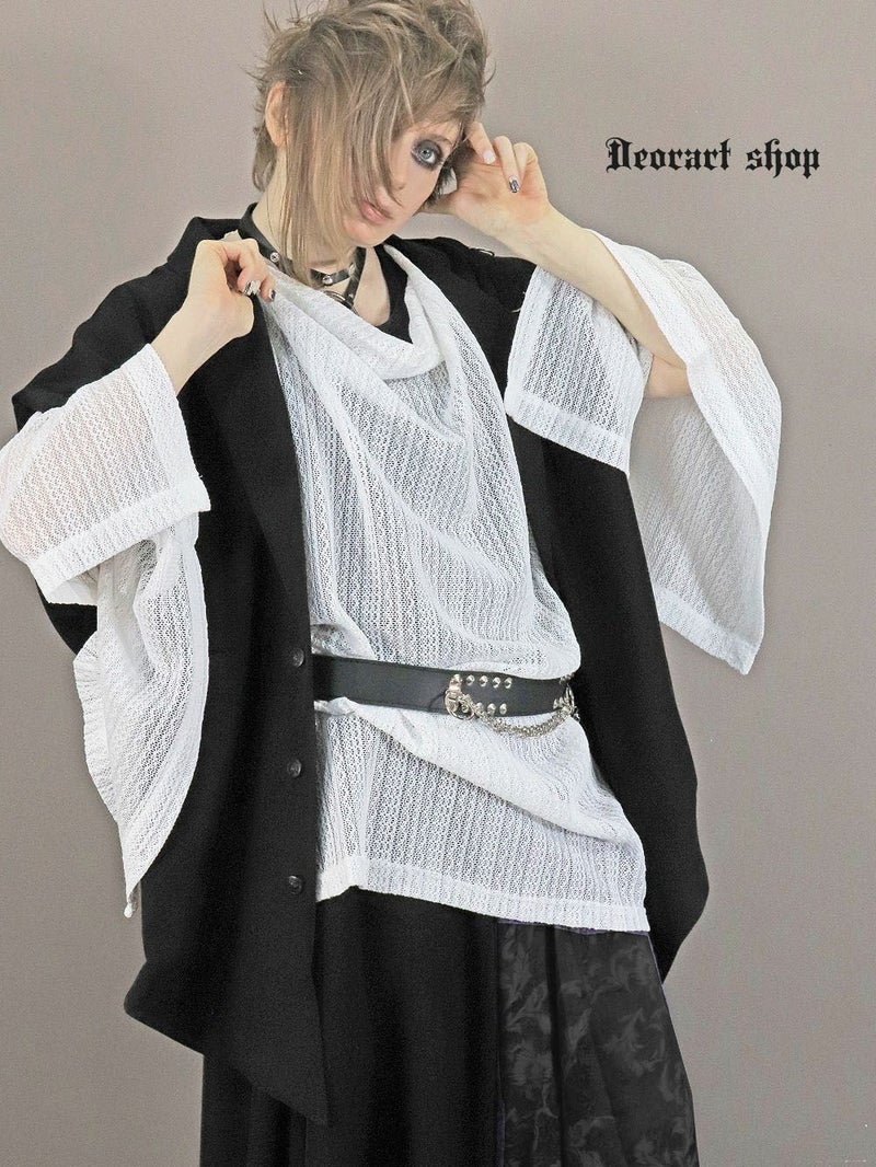 Deorart,ディオラート,モード,ゴシック,和ゴス,着物袖,振袖,シアー,レース着物,和装,普段使い,カーディガン,羽織り,新中式,地雷系,ゴスロリ,ファッション,衣装,メンズ,レディス,衣装,通販