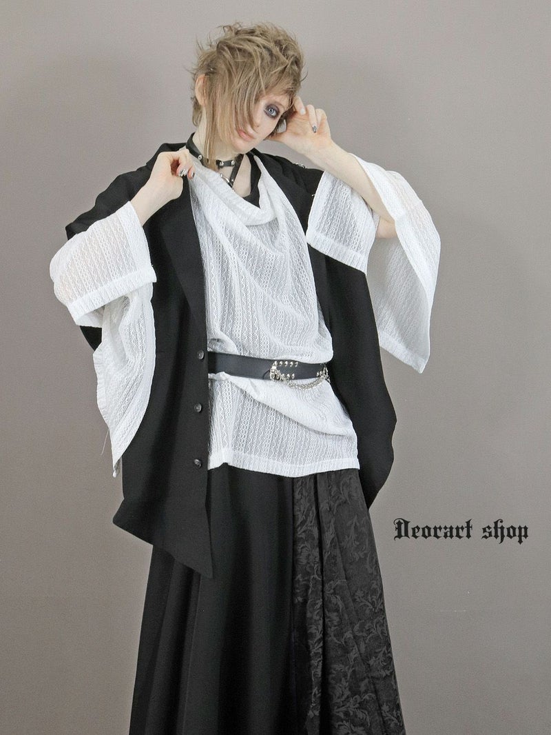 Deorart,ディオラート,モード,ゴシック,和ゴス,着物袖,振袖,シアー,レース着物,和装,普段使い,カーディガン,羽織り,新中式,地雷系,ゴスロリ,ファッション,衣装,メンズ,レディス,衣装,通販