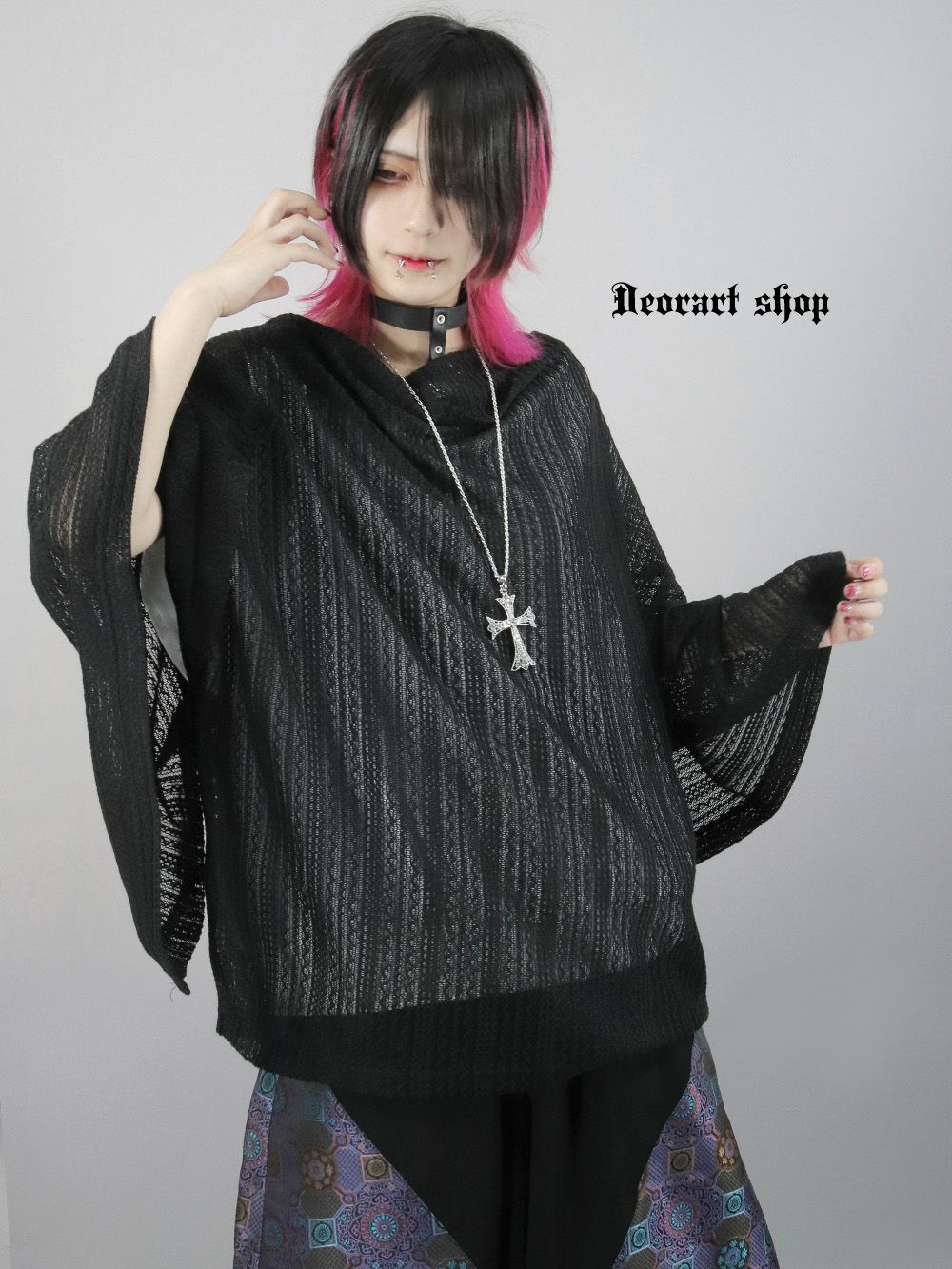 Deorart,ディオラート,モード,ゴシック,和ゴス,着物袖,振袖,シアー,レース着物,和装,普段使い,カーディガン,羽織り,新中式,地雷系,ゴスロリ,ファッション,衣装,メンズ,レディス,衣装,通販