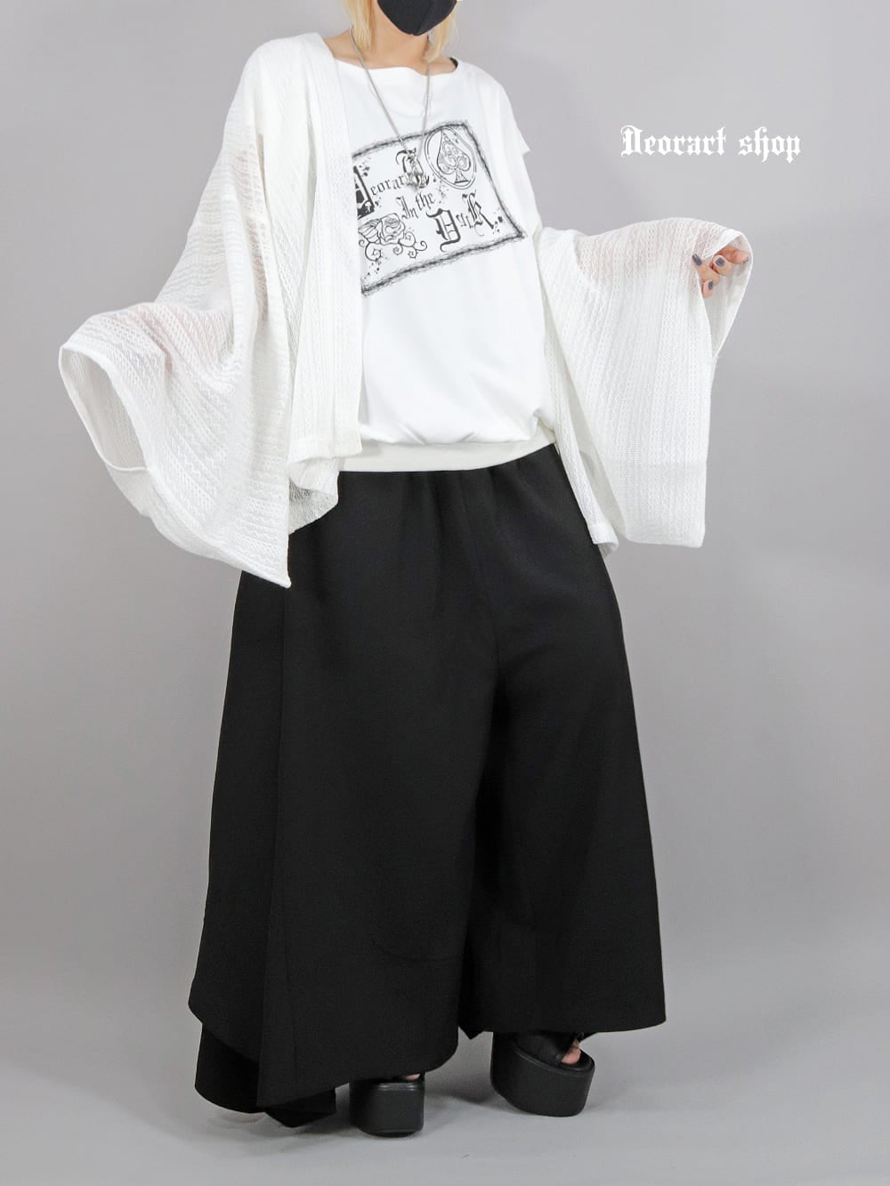 Deorart,ディオラート,モード,ゴシック,和ゴス,着物袖,振袖,シアー,レース着物,和装,普段使い,カーディガン,羽織り,新中式,地雷系,ゴスロリ,ファッション,衣装,メンズ,レディス,衣装,通販