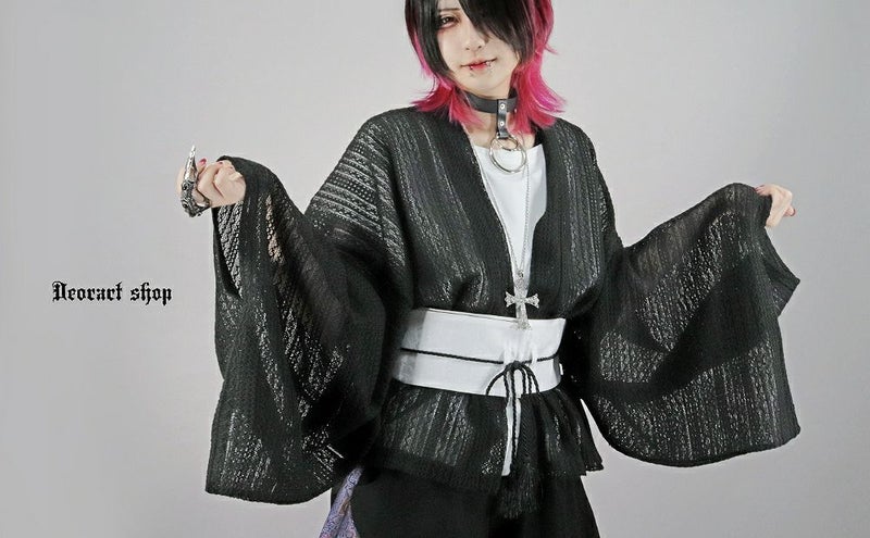 Deorart,ディオラート,モード,ゴシック,和ゴス,着物袖,振袖,シアー,レース着物,和装,普段使い,カーディガン,羽織り,新中式,地雷系,ゴスロリ,ファッション,衣装,メンズ,レディス,衣装,通販