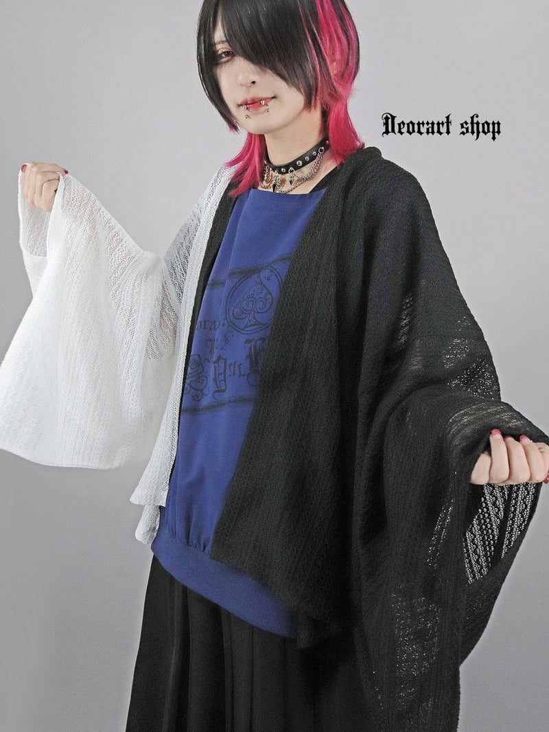 Deorart,ディオラート,モード,ゴシック,和ゴス,着物袖,振袖,シアー,レース着物,和装,普段使い,カーディガン,羽織り,新中式,地雷系,ゴスロリ,ファッション,衣装,メンズ,レディス,衣装,通販