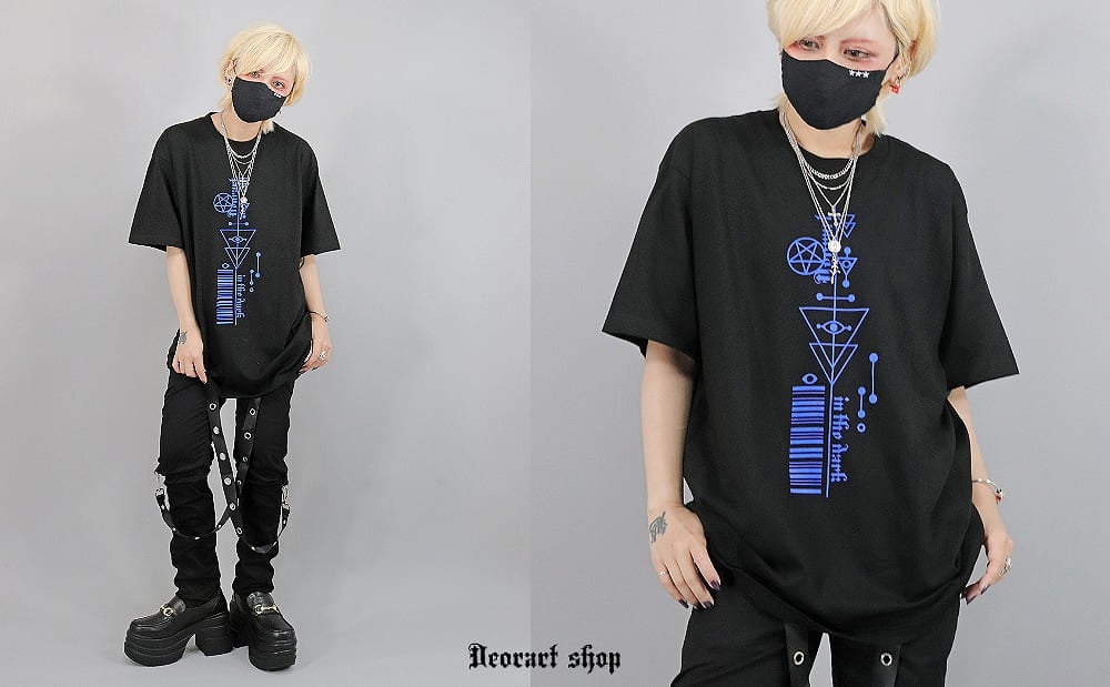 DRTP005 オーバーサイズ・プリントTシャツ [gothic eye][Deorart