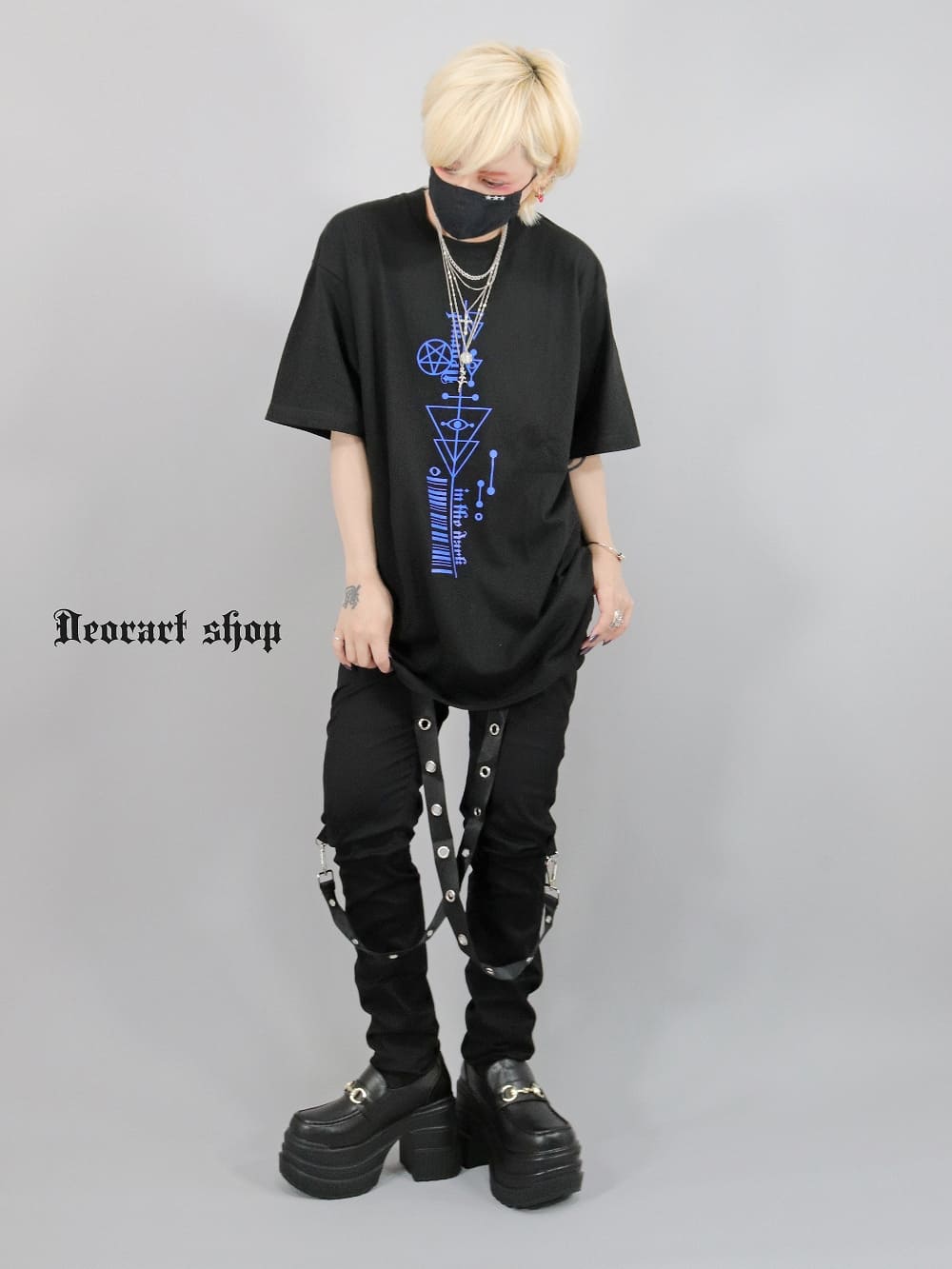 DRTP005 オーバーサイズ・プリントTシャツ [gothic eye][Deorart