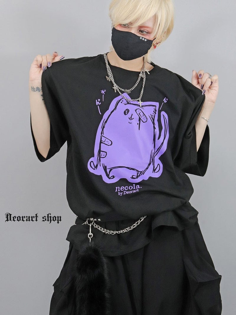 Deorart,ディオラート,ネコラ、NECOLA,通販,和,プリントT,ビッグT,大きいサイズ,V系,地雷系,病みかわいい,病みT,オカルト,ゴスパンクゴスパンク,バンギャ,メンズ,ユニセックス,レディス,ブランド,大人,emo,punk,rock,harajyuku,ファッション,服