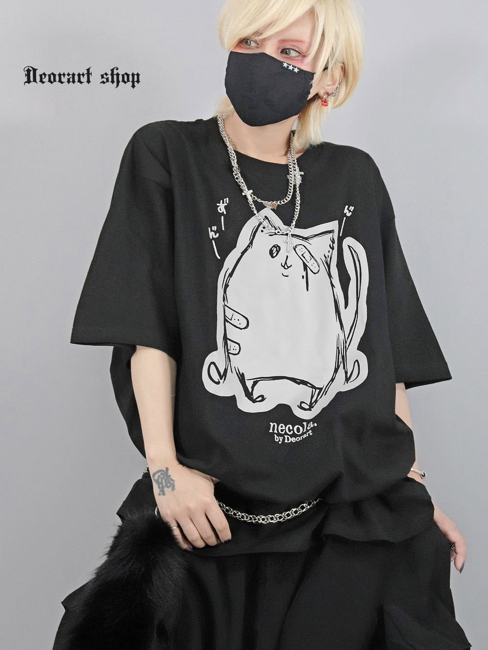 Deorart,ディオラート,ネコラ、NECOLA,通販,和,プリントT,ビッグT,大きいサイズ,V系,地雷系,病みかわいい,病みT,オカルト,ゴスパンクゴスパンク,バンギャ,メンズ,ユニセックス,レディス,ブランド,大人,emo,punk,rock,harajyuku,ファッション,服